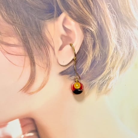 小さな紙工房/ hanahuda イヤーカフ