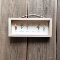 milwaukie dried flower /古材風パネル　11×26