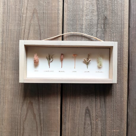 milwaukie dried flower /古材風パネル　11×26