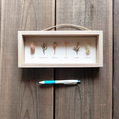 milwaukie dried flower /古材風パネル　11×26