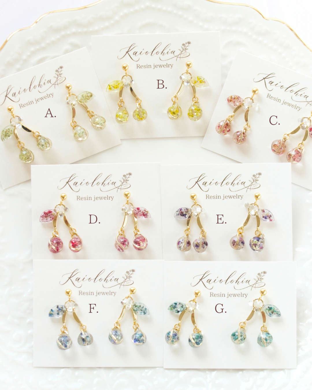 kaiolohia307(カイオロヒア)/ 花雫のさくらんぼ/ピアス | くうそう ONE