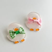 coco maica.　おえかきブローチ おめかしアヒルさんブローチ ①②