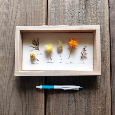 milwaukie dried flower /古材風パネル　14×24