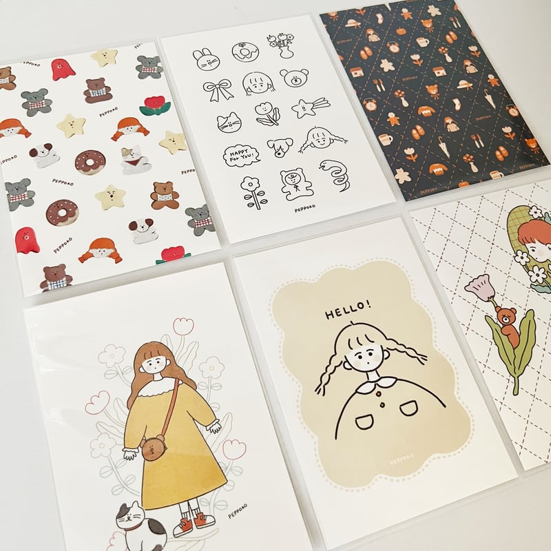 【ぽこ】ポストカード peppoko(ペッポコ)/ ポストカード | くうそう ONE-DERFUL