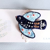 花浅黄(はなあさぎ)/ 鳥とマーガレット