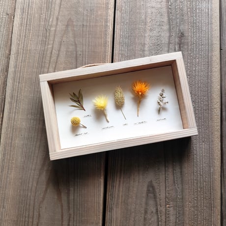 milwaukie dried flower /古材風パネル　14×24