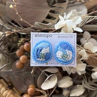 atempo　アートイヤリング　ブルー