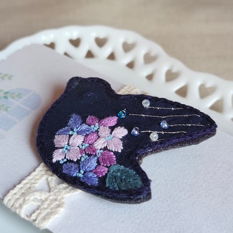 花浅黄(はなあさぎ)/ 鳥と紫陽花