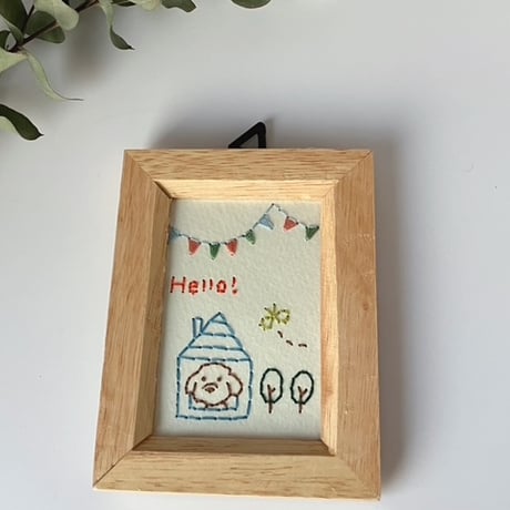 t＆/ 紙刺繍 フレーム　小・大