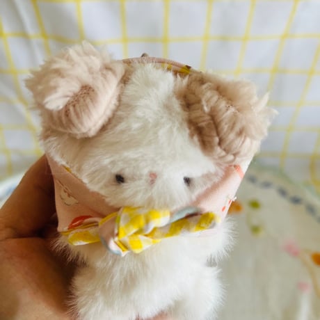 hey*flower /　ほっかむりちゃん　うさぎ・わんこ茶・わんこ白