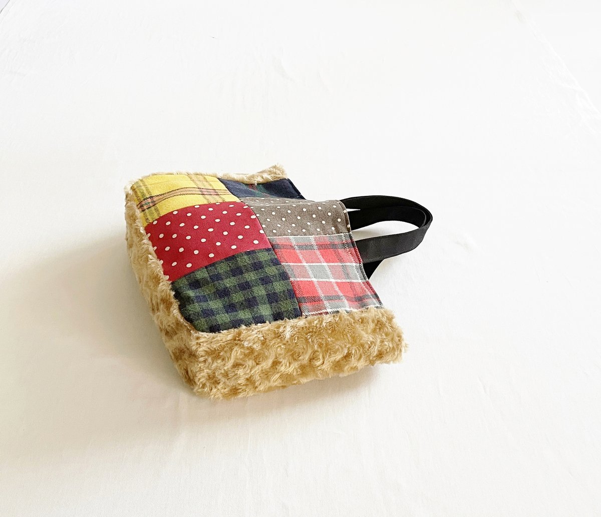 yamamoto404／ボアとウールのパッチワークバッグ | くうそう ONE-DERFUL