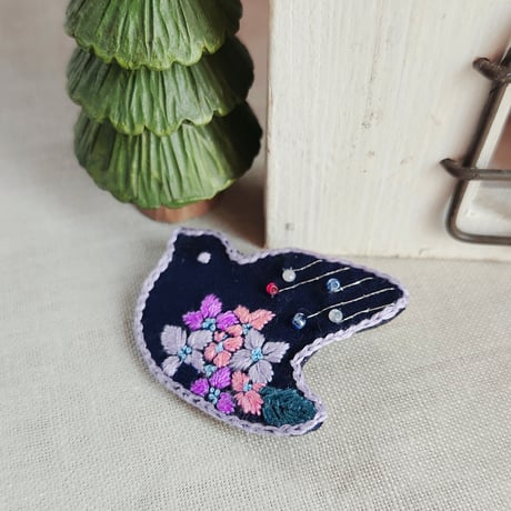 花浅黄(はなあさぎ)/ 鳥と紫陽花