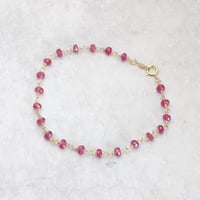 Simple+(シンプルプラス)/ 14kgf ルビーのブレスレット