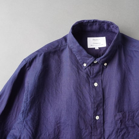 Montmartre B.D  LINEN100-dark indigo [spot color] / another 20th century