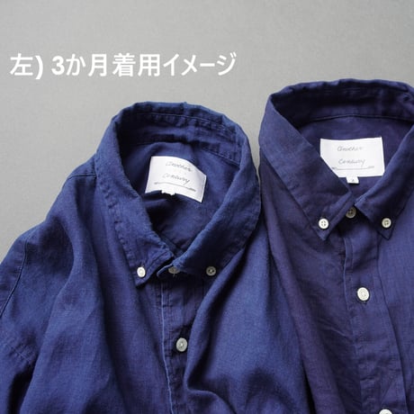 Montmartre B.D  LINEN100-dark indigo [spot color] / another 20th century