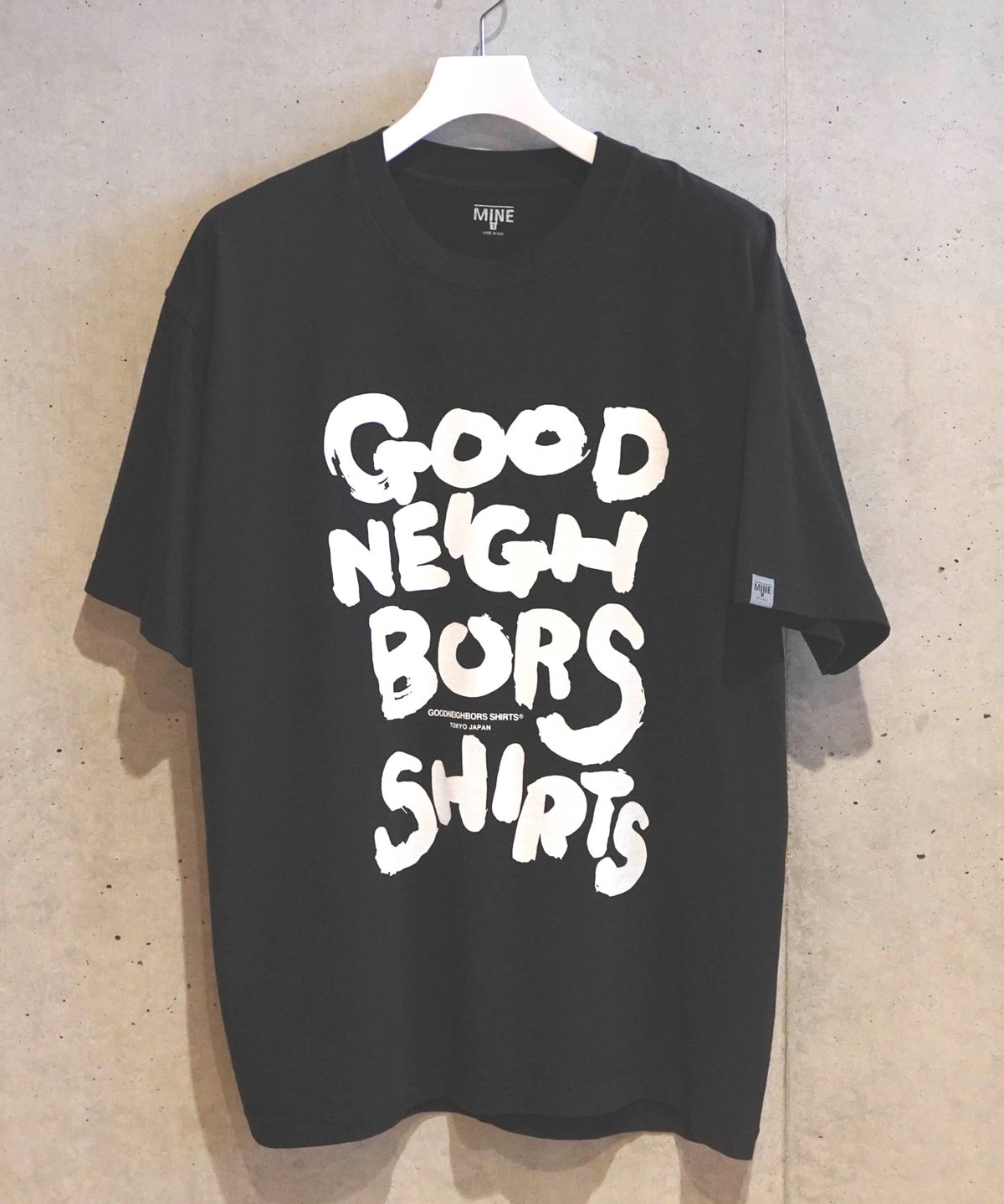 MINE USA RELAX FIT S/S T-SHIRTS (BLACK) MGS-00