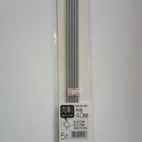 OM522 プラ=パイプ グレー 肉薄φ4.0mm