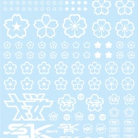 桜のデカール ホワイト（1枚入）