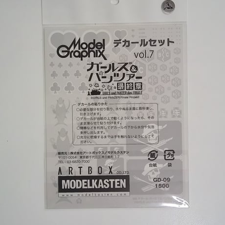 ガールズパンツァー　MGデカール