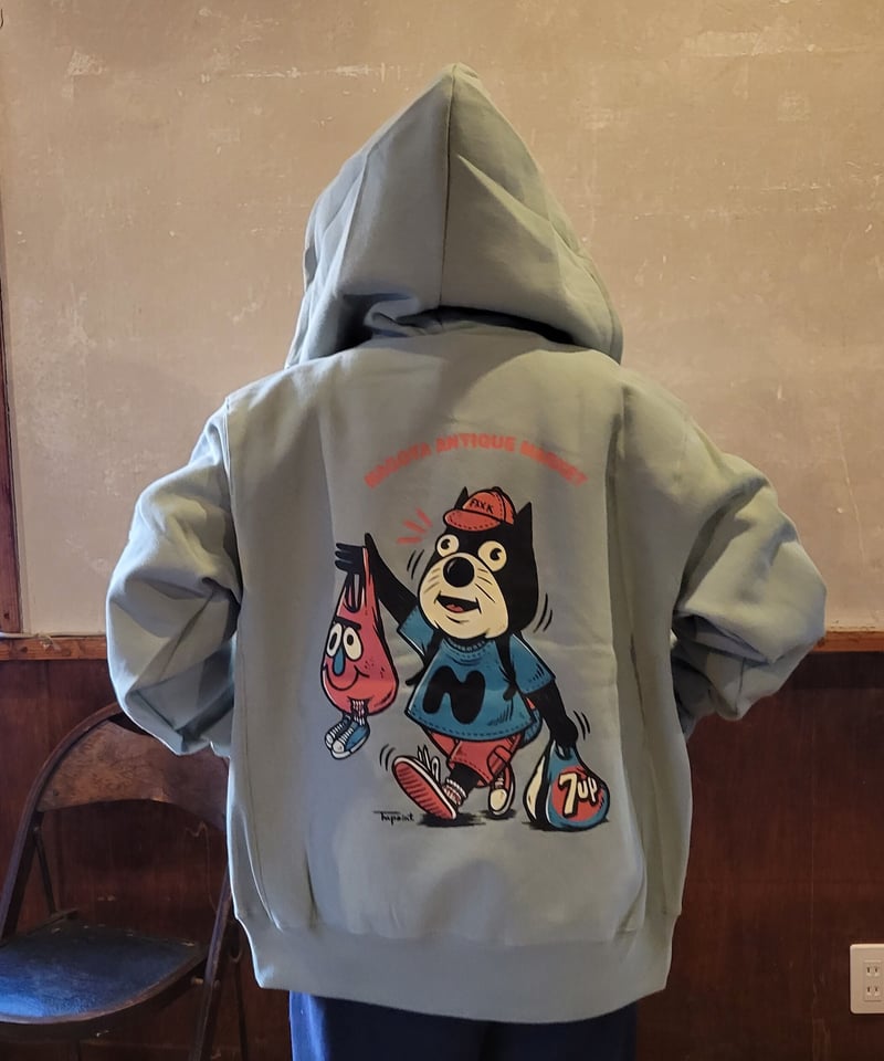 11thNAMパーカー スモーキーグリーン リペイント | NAGOYA ANTIQUE MA