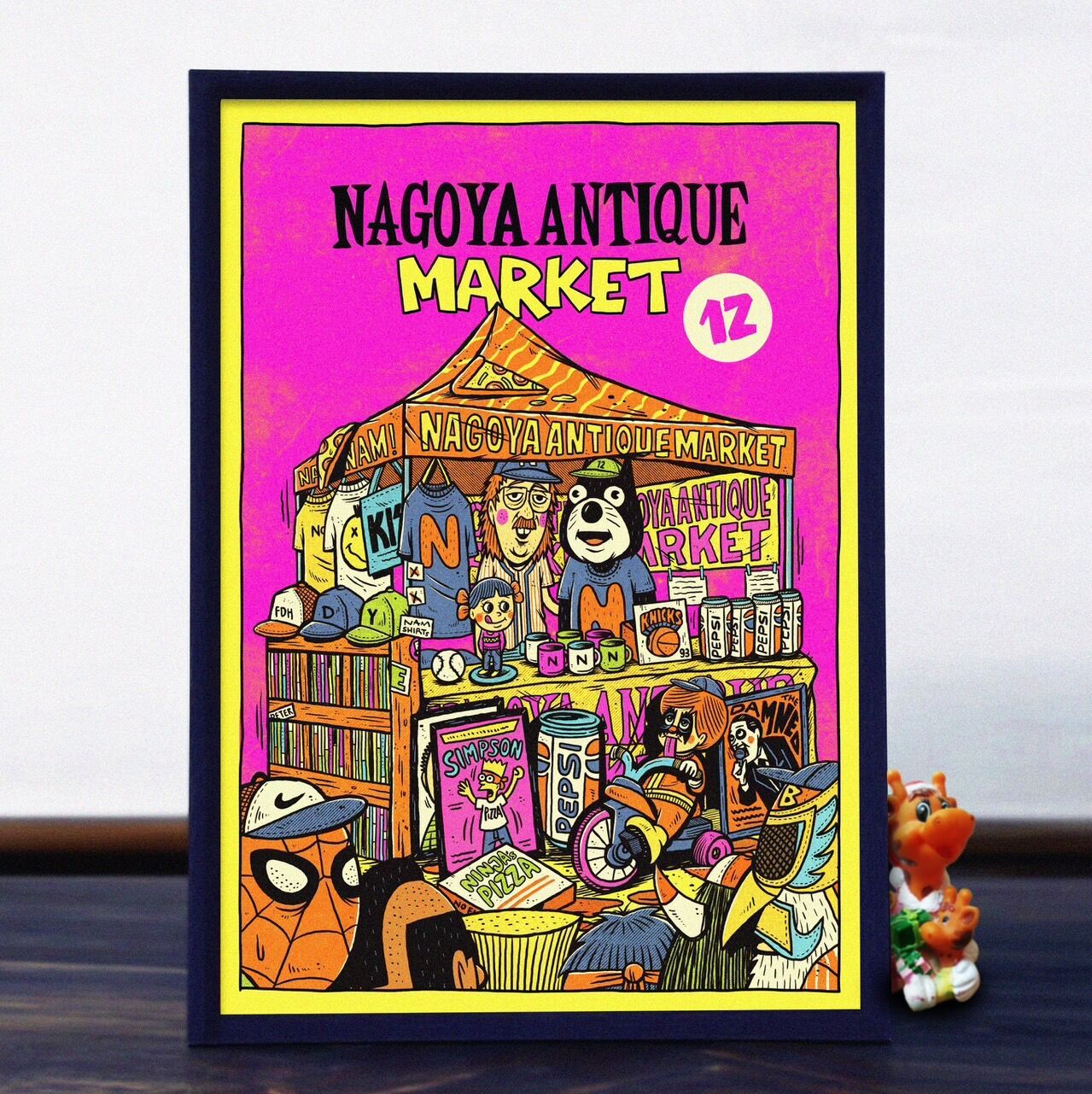 ★NAGOYA ANTIQUE MARKET x TMpaint ポスターB2 original