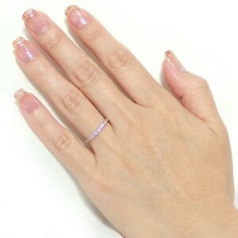 ダイヤモンド リング ハーフエタニティ 0.5ct K18 ピンクゴールド 0.5  