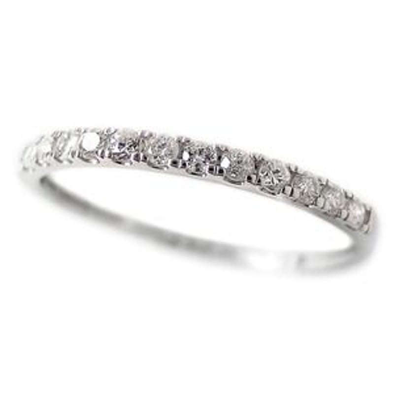 ダイヤモンド リング ハーフエタニティ 0.15ct 21号 プラチナ ダイヤモンド リング ハーフエタニティ 0.15ct 21号 プラチナ