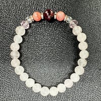 愛と情熱　パワーストーンブレス　15cm　インカローズ・レッドタイガーアイ・ローズクオーツ　　浄化済み