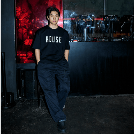CRUE-LWAVE MUSIC TEE “HOUSE” Black