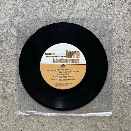 Love Tambourines - Cherish Our Love 7Inch Vinyl（Dead Stock)