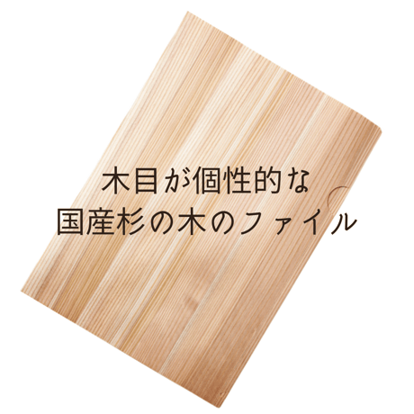 【木のファイル　ナチュラル・5枚セット】木製ファイル　イベント・ワークショップ
