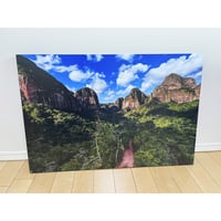 写真パネル 90cm x 60cm「アマゾンの森と山」《新中古・展示品》