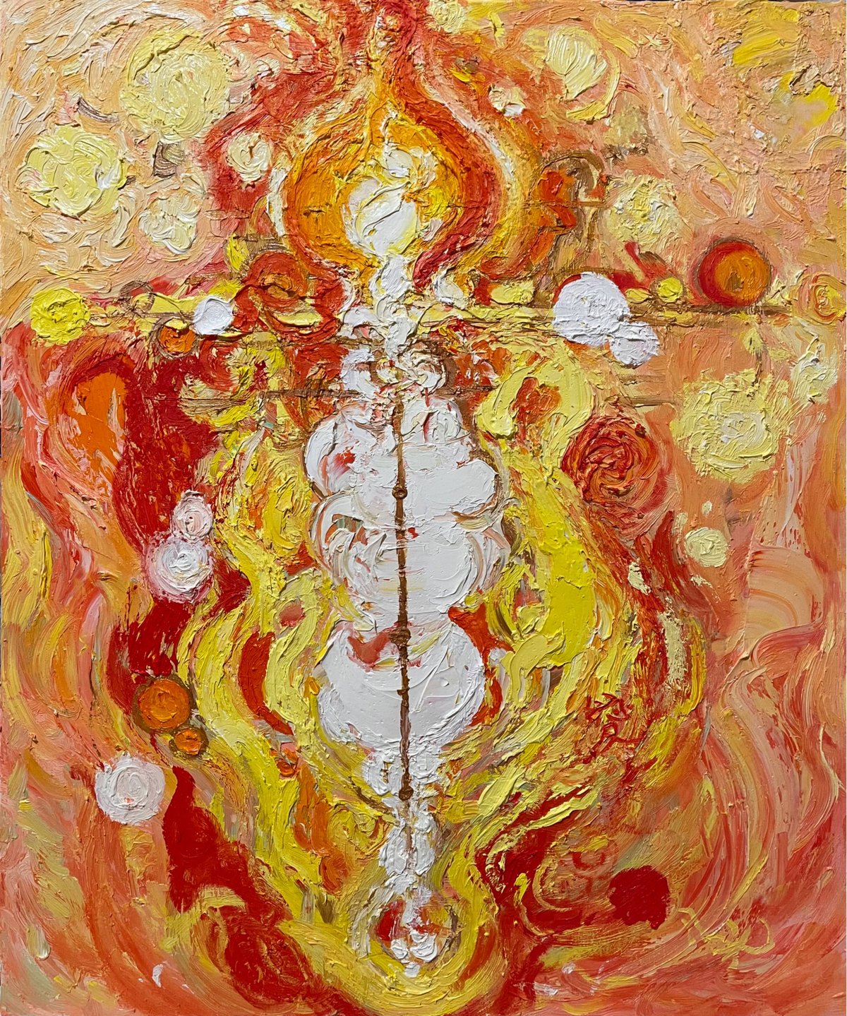 油絵、背景、無題 drawing-oil-painting-vibrant-