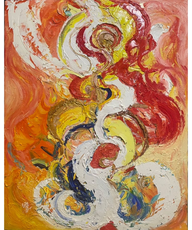 【F0号/180×140mm】風神雷神セット【現代アート 絵画 エネルギー】 F0号/180×140mm】風神雷神セット【現代アート 絵画 エネルギー】