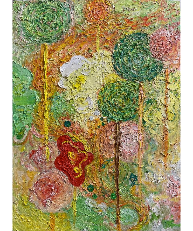 油彩画 花瓶に入った花 Totsu 油彩画 花瓶に入った花 Totsu