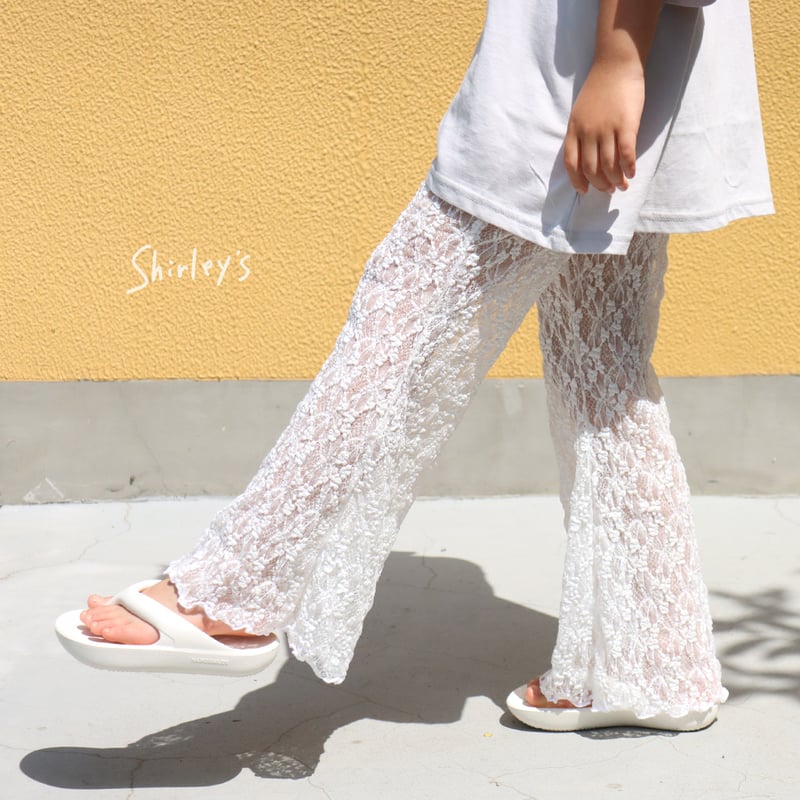 THELIGHT OFFICIAL ブラック レースフレアパンツ パンツ - パンツ 