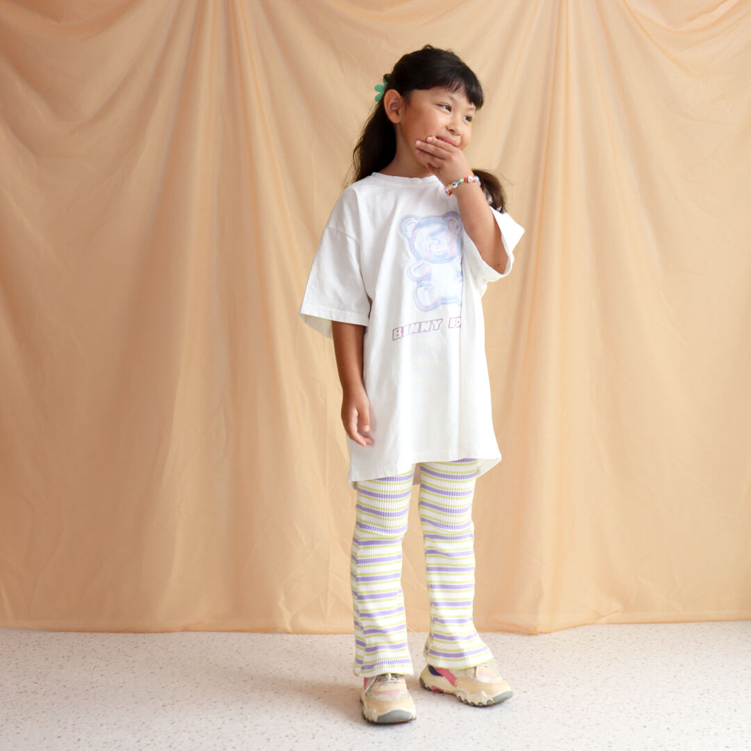 ラスト・L/XL】ボーダー柄ブーツカットフレアパンツ | Shirley's ラスト・L/XL】ボーダー柄ブーツカットフレアパンツ | Shirley's