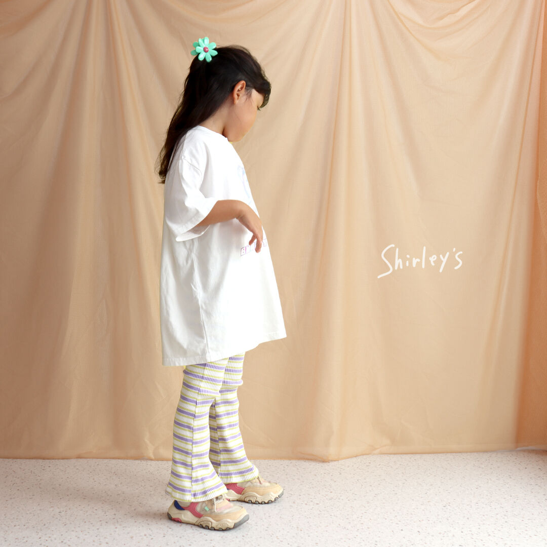 ラスト・L/XL】ボーダー柄ブーツカットフレアパンツ | Shirley's ラスト・L/XL】ボーダー柄ブーツカットフレアパンツ | Shirley's