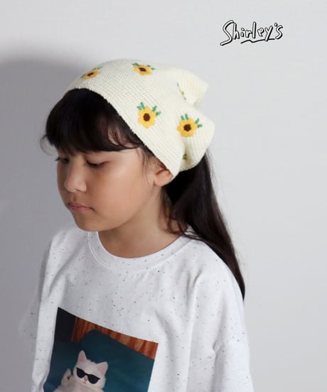 【ラスト・フラワー刺繍のみ】kidsドルボネット