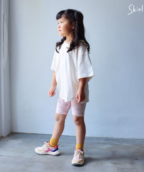 【ラスト・L/110サイズ】ラウンドカット裾シンプルTシャツ