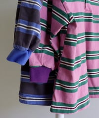 【90～122cm】襟付きボーダーTシャツ