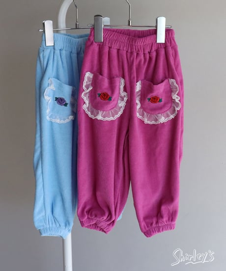【90～122cm】レース刺繍パンツ