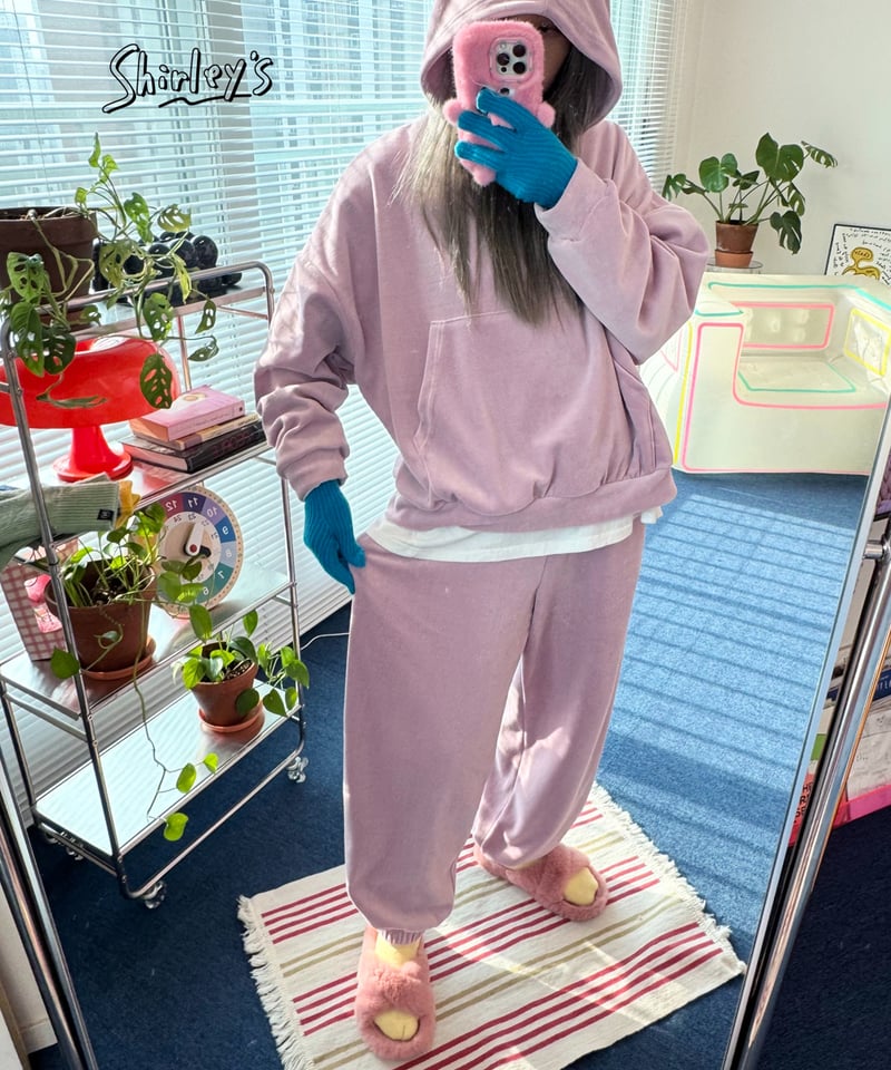 ADULT/ラスト・ブラックのみ】ベルベットセットアップ | Shirley's