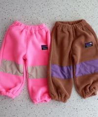 【ラスト・S/M/XL】配色ボアフリースパンツ
