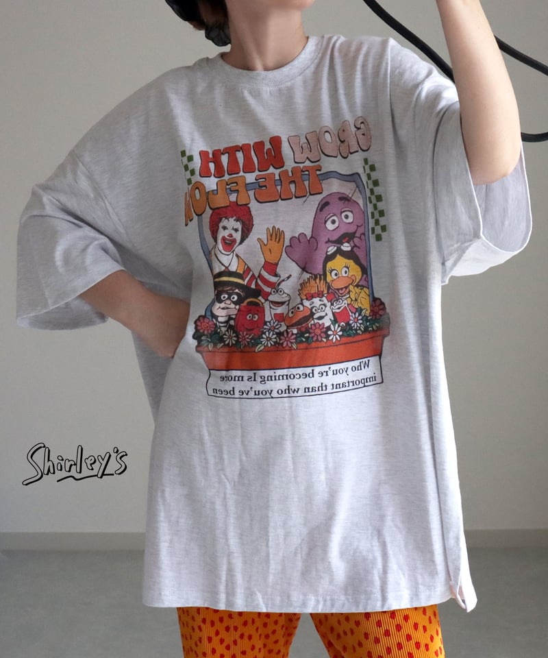 ADULT】Grow with the flowオーバーサイズTシャツ | Shirley's