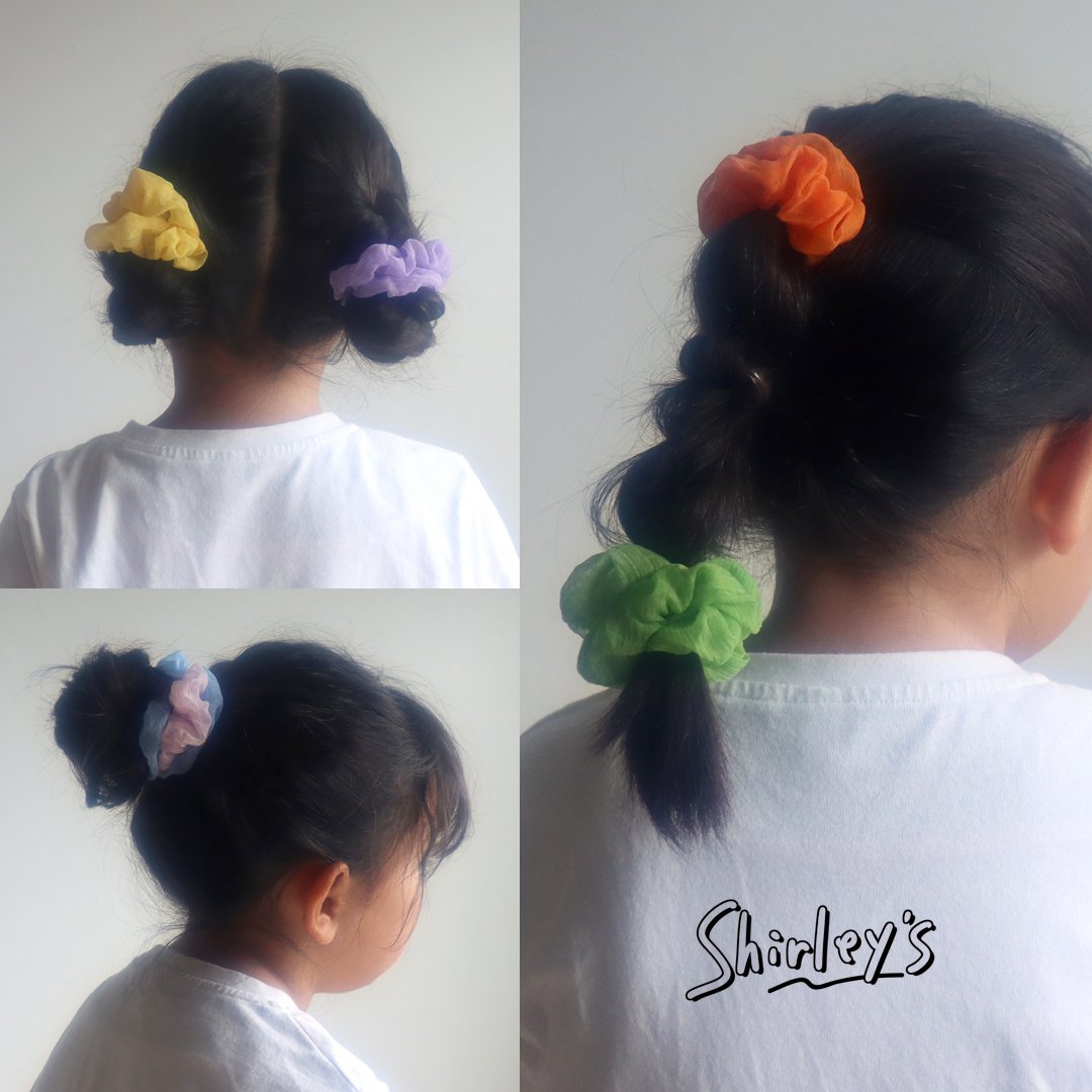 シュシュ まとめ売り カラーシュシュ2個セット | Shirley's