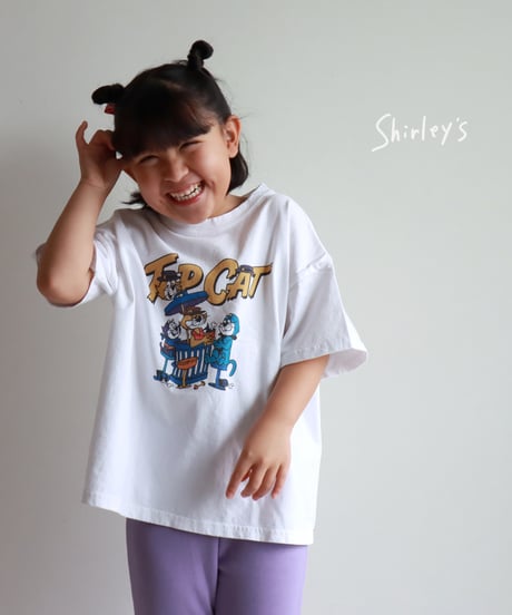 【ラスト・ホワイト15号135~145】TopCat半袖Tシャツ