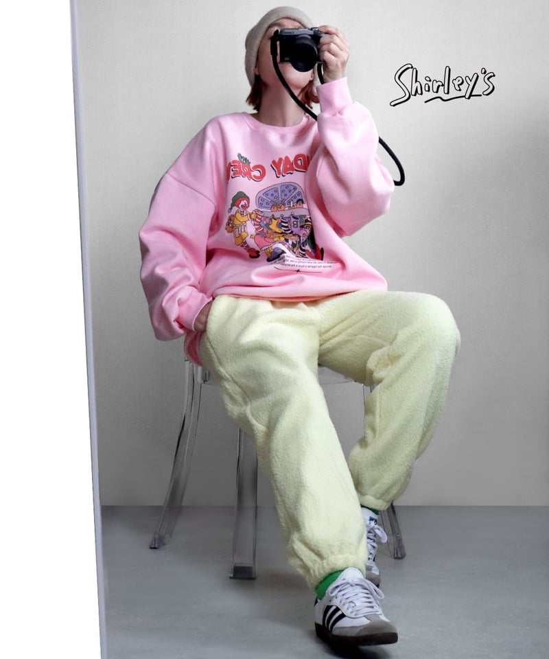 ADULT】HOLIDAY CREW裏起毛オーバーサイズスウェット | Shirley's