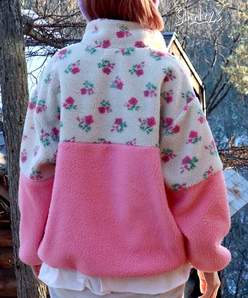 ADULT】フラワーボアアノラック | Shirley's