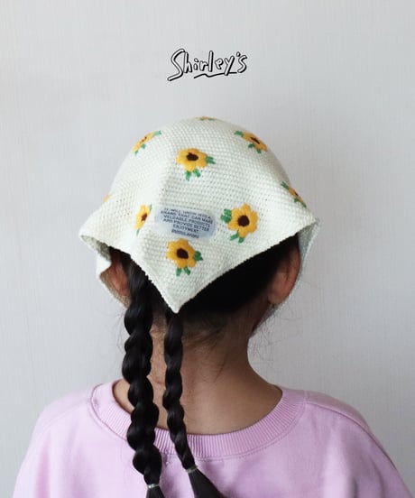 【ラスト・フラワー刺繍のみ】kidsドルボネット